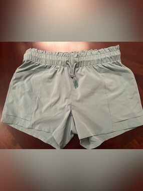 Athleta Kids Sage Green Drawstring Athletic Shorts